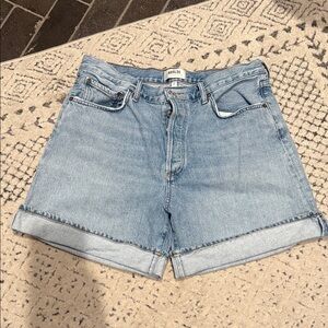 Agolde Parker Cuffed Long Shorts